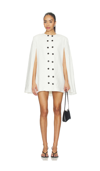  Selmacilek Button Down Jacket In Ivory. Size S. Also In Xs, M, L. 