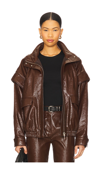 Selmacilek Kyoto Jacket In Brown. Size S. Also In Xs, M, L. 