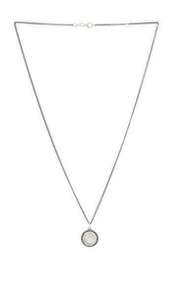  Serge De Nimes Ambrose Necklace In Metallic Silver. 
