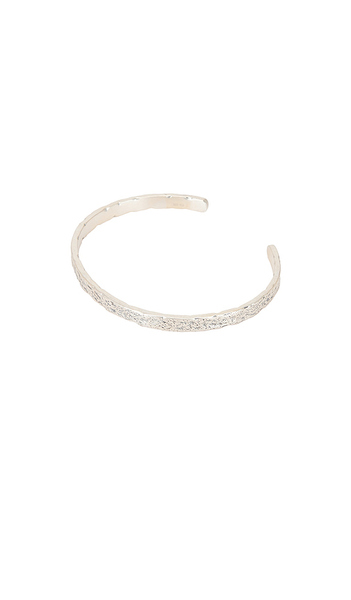  Serge De Nimes Forge Cuff In Metallic Silver. 