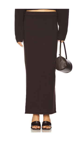  Seroya Java Midi Skirt In Chocolate. Size Xxs. Also In Xs, S, M. 