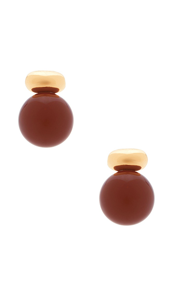  Shashi Alice Rouge Earring In Burgundy. 