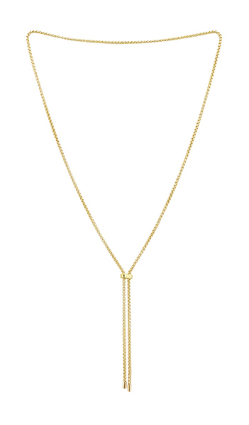  Shashi Bolo Chain Nacklece In Metallic Gold. 