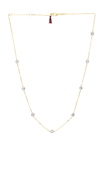  Shashi Emily Necklace In Metallic Gold. 