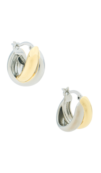  Shashi Ross Hoop In Metallic Gold. 
