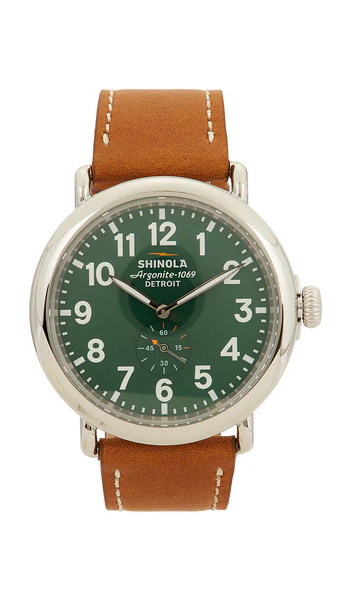  Shinola Runwell 47mm Watch In Green. 