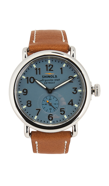  Shinola Runwell 41mm Watch In Grey. 