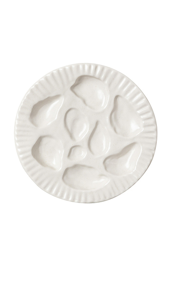  Sin Oyster Plate In White. 