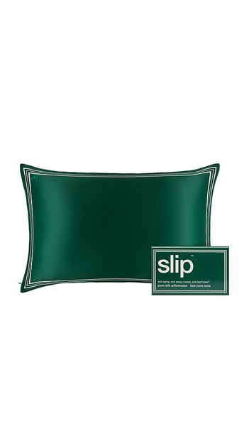  Slip Pure Silk Queen Pillowcase In Green. 