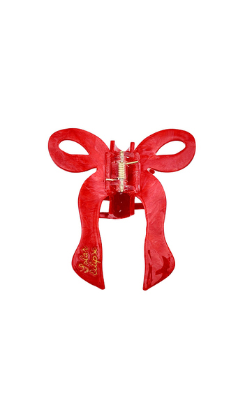  Solar Eclipse Hand-painted Coquette Bow Claw Hair Clip In Beauty: Na. 