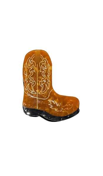  Solar Eclipse Hand-painted Cowboy Boot Claw Hair Clip In Beauty: Na. 