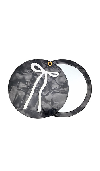  Solar Eclipse Hand-painted French Bow Compact Mirror In Beauty: Na. 