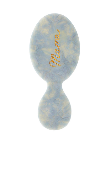  Solar Eclipse Hand-painted Mama Handbag Hero Brush In Blue. 