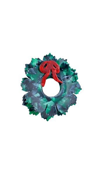  Solar Eclipse Hand-painted Origami Wreath Claw Hair Clip In Beauty: Na. 