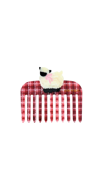  Solar Eclipse Hand-painted Sheep Pocket Comb In Beauty: Multi. 