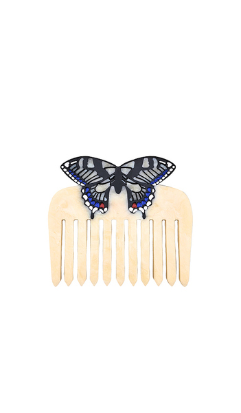  Solar Eclipse Hand-painted Swallowtail Pocket Comb In Beauty: Na. 