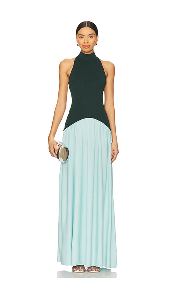  Solid & Striped Soglio Halter Dress In Baby Blue. Size L. Also In Xl. 