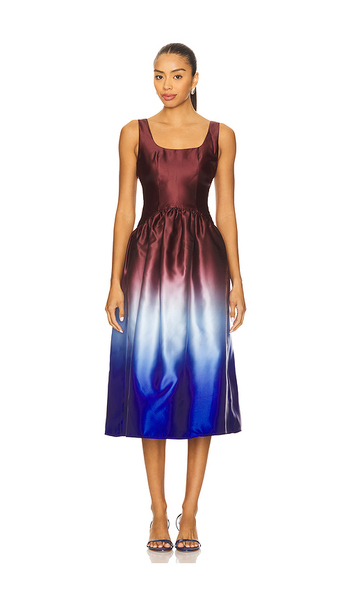  Solid & Striped The Gianna Dress In Blue,brown. Size Xs. Also In S, M. 
