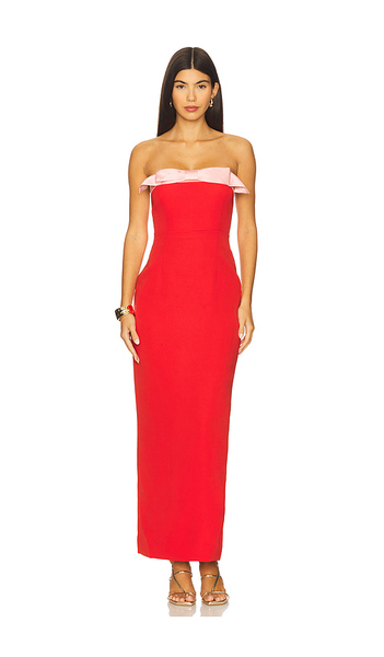  Sonya Moda Ivrea Ribbon Dress In Red. Size S. Also In M, L. 