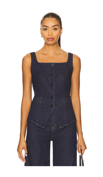  Spanx Denim Vest In Blue. Size Xs. Also In S, M, L. 