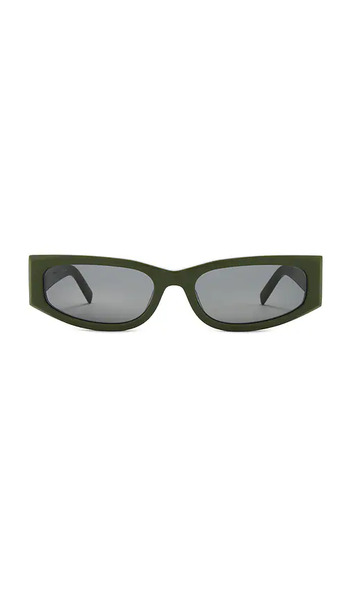  St. Agni Everyday Rectangle Sunglasses In Olive. 