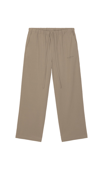  Stampd Nylon Wide Leg Pant In Brown. Size S. Also In M, L, Xl/1x. 