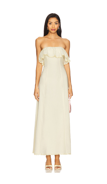  Stone Cold Fox X Revolve Abby Maxi Dress In Lemon. Size M. Also In L. 