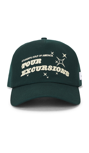  Students Golf Tour Excursions Snap Back Hat In Green. 