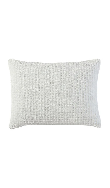  Sunday Citizen Standard Snug Waffle + Bamboo Sham Set In Cream. 