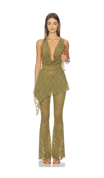  Superdown Colson Pant Set In Olive. Size Xxs. Also In Xs, S, M, L. 