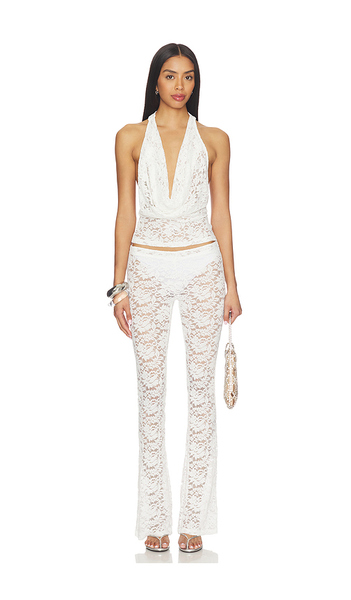  Superdown Tania Pant Set In Ivory. Size Xxs. Also In S, M, L, Xl. 