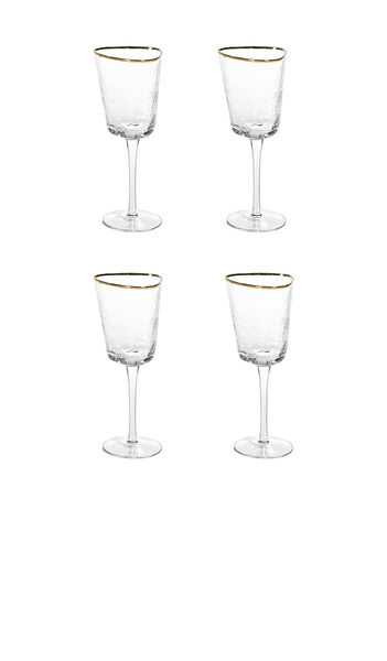  The Favorites Aperitivo Triangular Wine Glasses Set Of 4 In Neutral. 