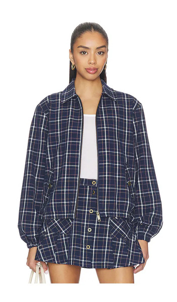  The Upside Valencia Lexi Collared Jacket In Navy. Size Xs. Also In M, L, Xl. 