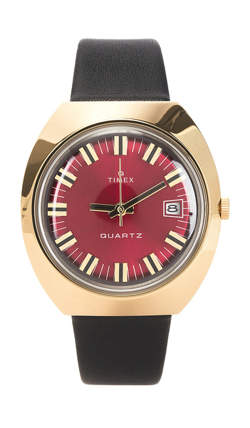  Timex Reissue Watch In Metallic Gold. 