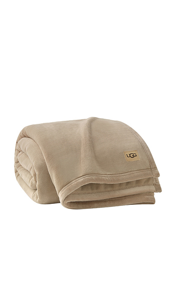  Ugg Home Coco Throw Blanket In Tan. 