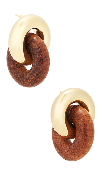  Uncommon Matters Cumulus Earrings In Metallic Gold. 
