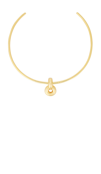  Uncommon Matters Infinity Choker In Metallic Gold. 