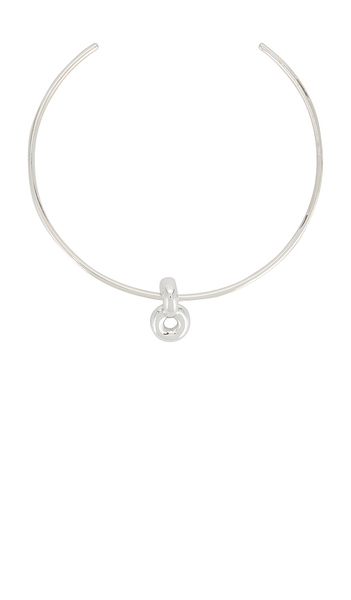  Uncommon Matters Infinity Choker In Metallic Silver. 
