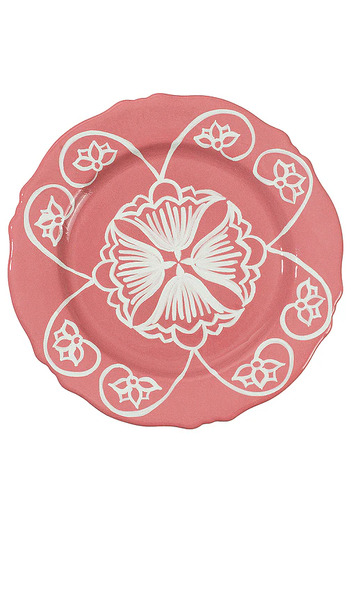  Vaisselle Ivy Main Plate In Pink. 