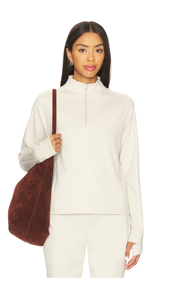  Varley Lamia Half Zip Midlayer In Ivory. Size S. Also In Xs, L. 