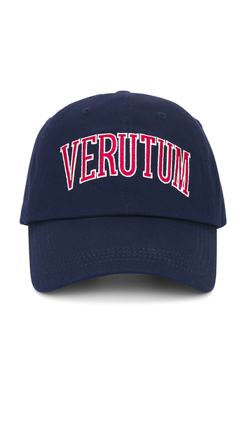  Verutum Lettering Cap In Blue. 