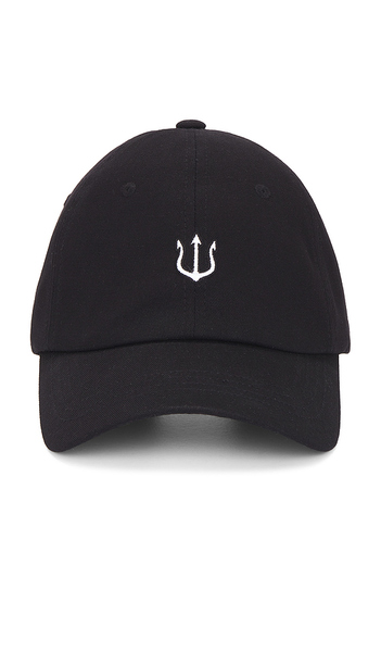 Verutum Trident Symbol Logo Cap In Black. 
