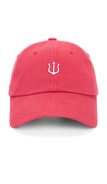 Verutum Trident Symbol Logo Cap In Red. 