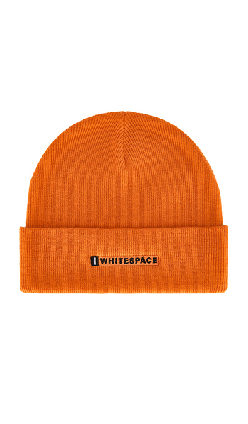  Whitespace Cashmere Knit Beanie In Orange. 