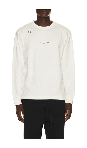  Whitespace Premium Graphic Long Sleeve Tee In White. Size S. Also In M, L, Xl/1x, Xxl/2x. 