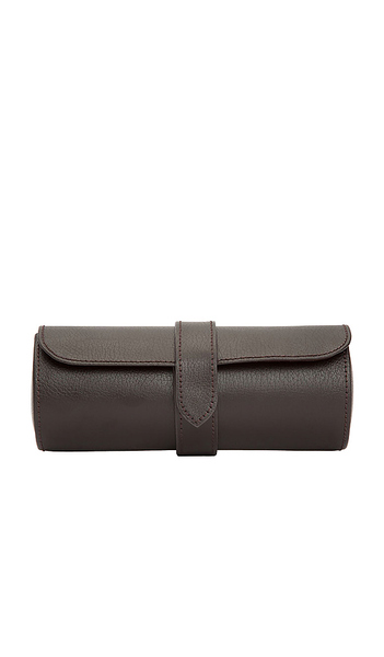  Wolf Blake Watch Roll With Capsule In Brown. 