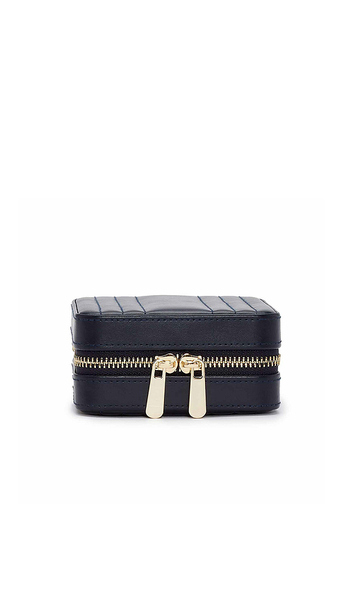  Wolf Maria Small Zip Case In Navy. 