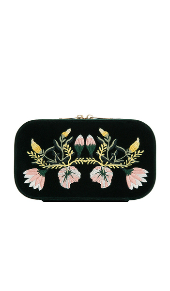  Wolf Zoe Travel Zip Case In Green. 