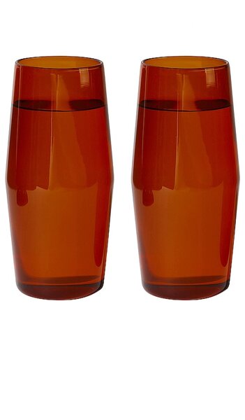  Yield Century Glass 16oz Set In Red. 
