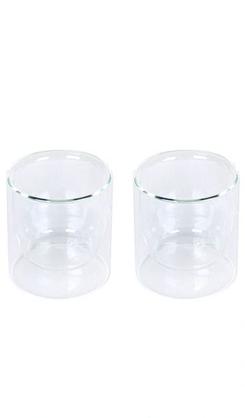  Yield Double-wall Glass 6oz Set In Clear In Neutral. 